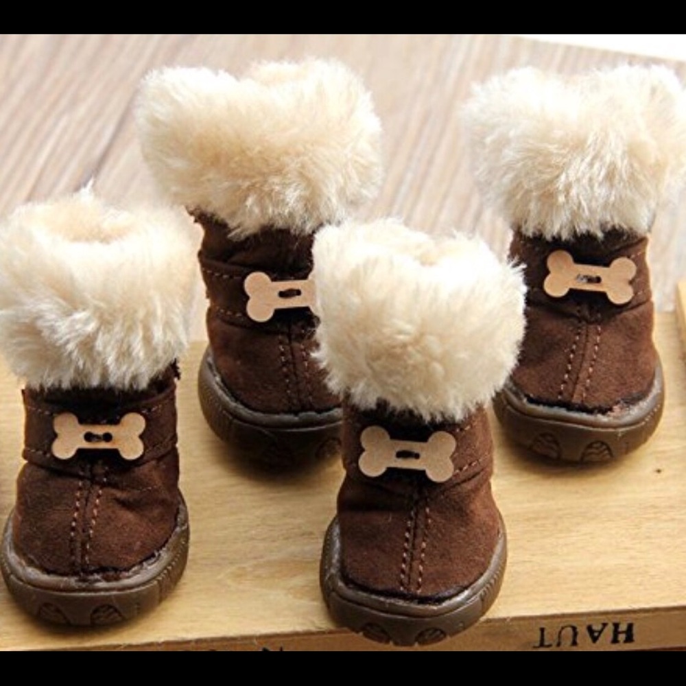Ugg-like boots for tiny dog breed